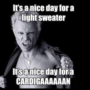 Grab those fall sweaters!